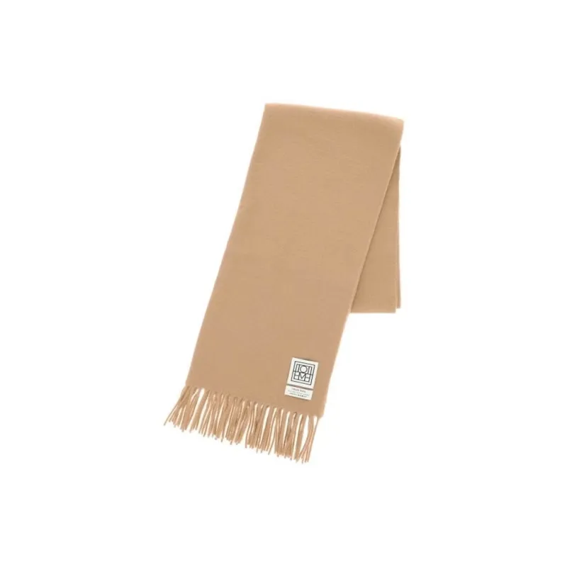 TOTEME Wool Knit Scarves Women's Brown-2