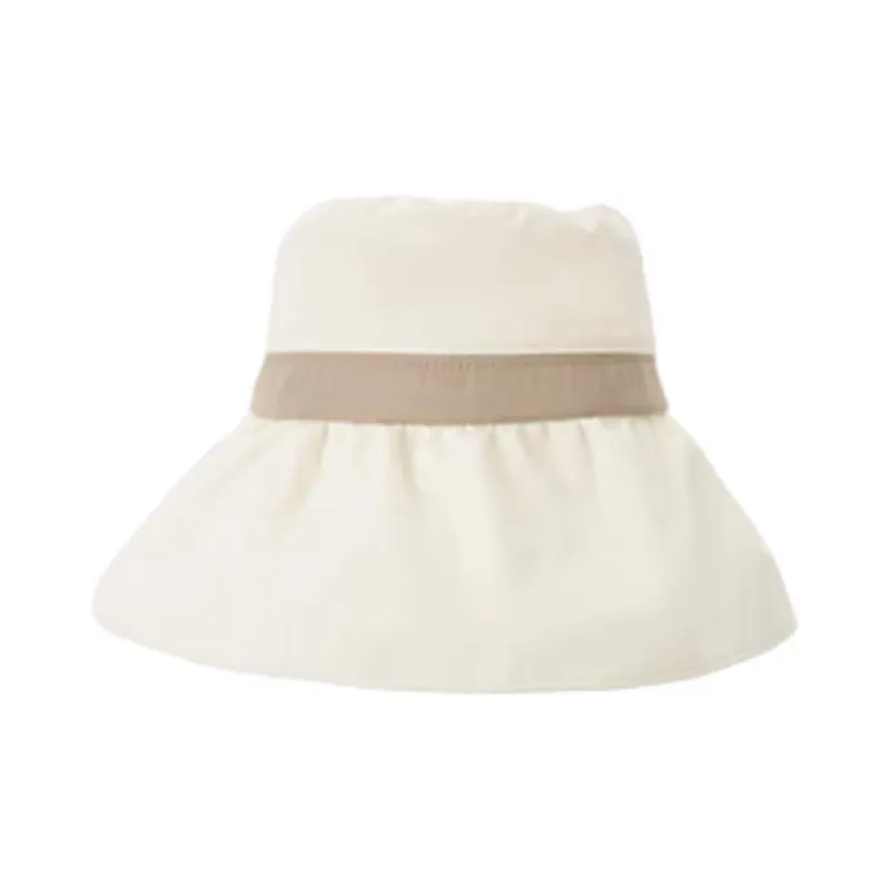 Hotwind Polyester Cotton Sun Protection Hats Women's Beige/Black-0