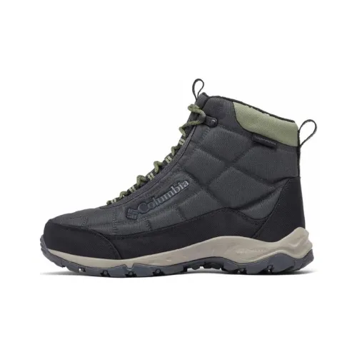 Columbia Firecamp Anti Slip Wear Resistant High Top Hiking Shoes Men's Gray