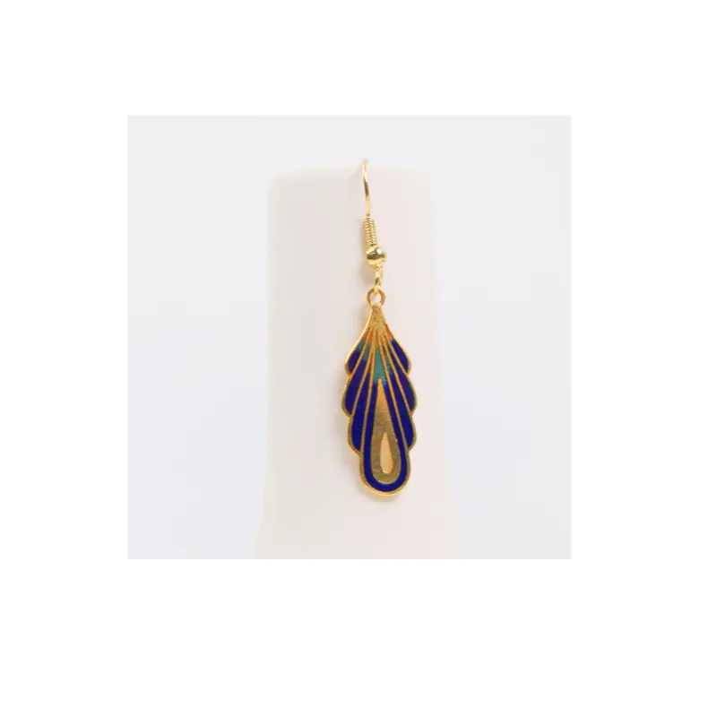 HONGQIAO Enamel Earrings Women's-2