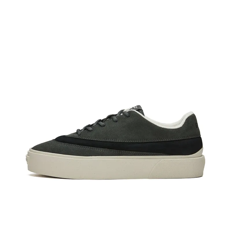 EQLZ EQUALIZER Fault Anti Slip Wear Resistant Low Top Skateboard Shoes Unisex Jasper/Raven Black-0