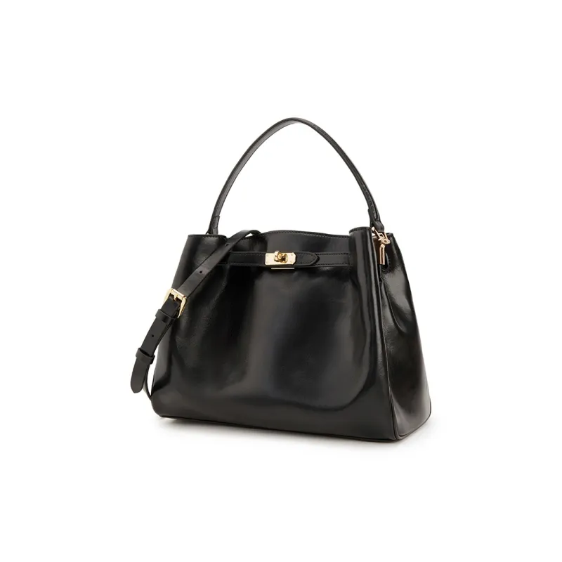 ELLE Trendy Fashion Portable Large Capacity Commute Tote Shoulder Bag Medium Size Women's Multicolor-1