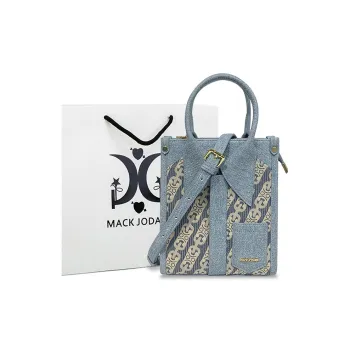 MACK JODAER Microfiber Synthetic Leather Shoulder Bag Crossbody Bag Handbags Regular Women's Denim Blue