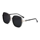 Gold Black Frame with Polarized Black Gray Lens
