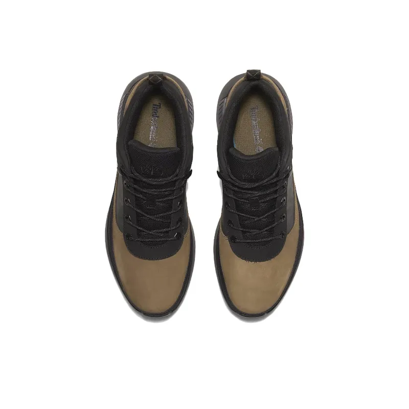 Timberland Field Trekker Anti-Slip Wear-Resistant Mid-Top Casual Shoes Men's Brown Black-3