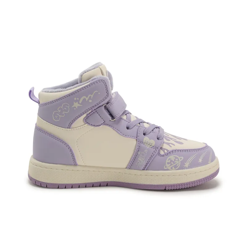 Disney Stitch Series Slip-Resistant Anti-Kick Cushioning Rebound Warm High-Top Kids' Skateboarding Shoes Kids'-7