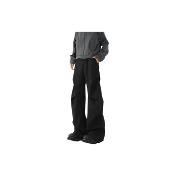 TESTUNG Casual Pants Unisex Black