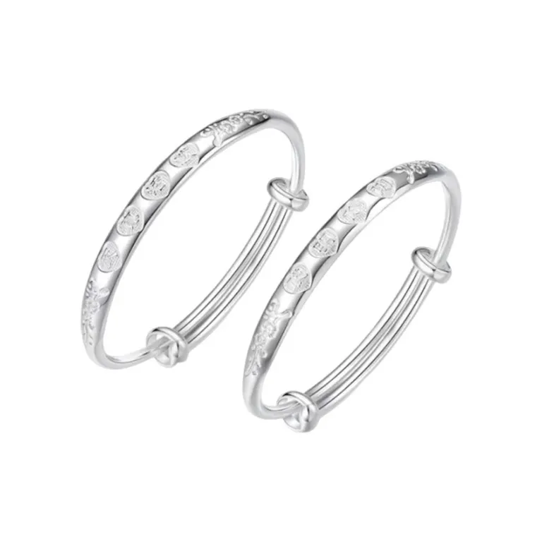 PRP S999 Fine Silver Sterling Silver Bracelets Kids'-0