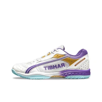 TIBHAR Cushioning Slip Resistant Functionality Low Top Unisex White Purple Gold