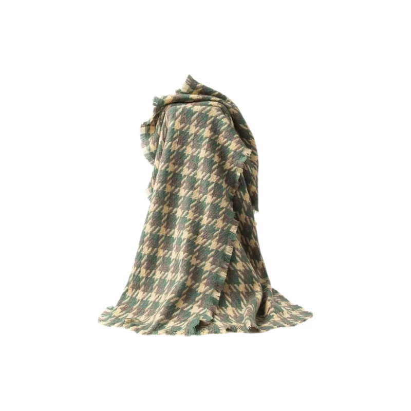 EEEENO 100% Lambswool Knit Scarves Unisex-12