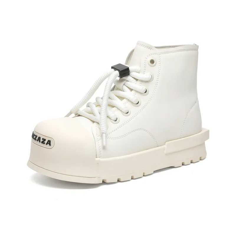 KUNGFUDEER Slip Resistant Height Increasing High Top Casual Shoes Unisex-2