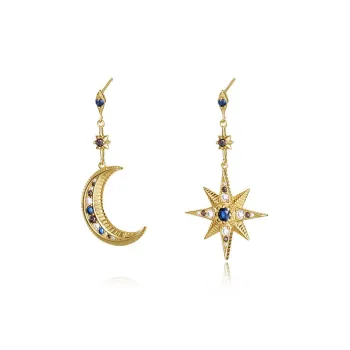 MONI JEWELLERY S925 Silver Zircon Earrings Women's
