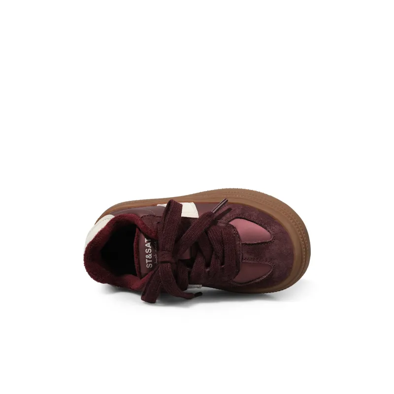 ST&SAT Slip Resistant Anti Kick Wear Resistant Warm Low Top Kids' Skateboarding Shoes Kids'-19