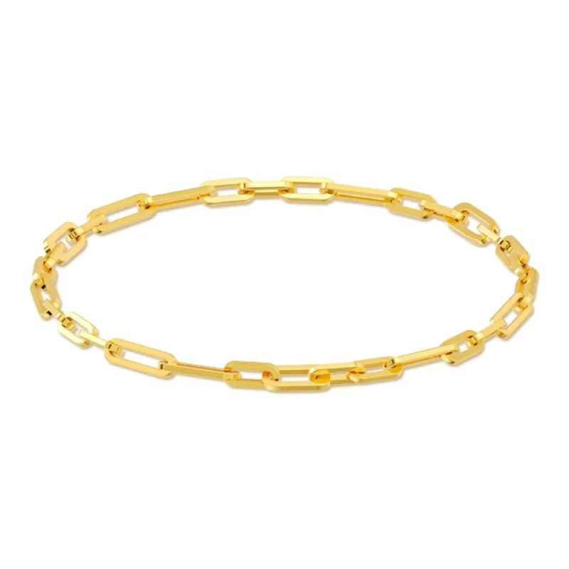 Mistova JEWELRY Eco Friendly Gold Plated Copper Chain Ring Necklace Unisex-1