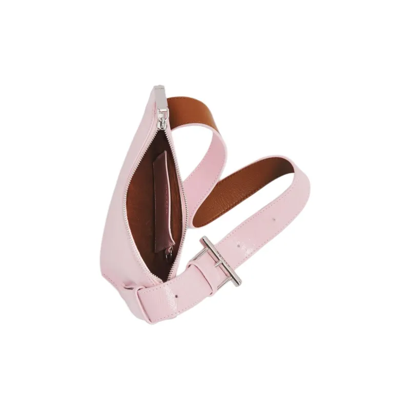 Alexander McQueen T Bar Sling Calfskin Shoulder Bag, Coin Purse Women's Pink-3