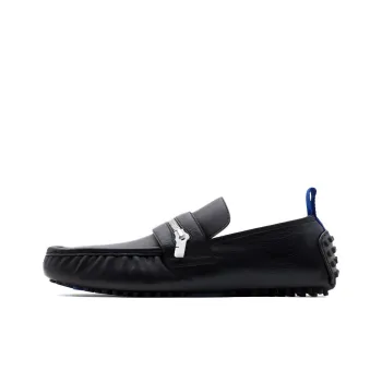 Burberry Zip detail Leather Loafers