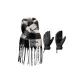 Scarf+Black Full Finger Gloves