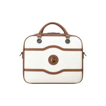 DELSEY Polycarbonate Shoulder Bag Crossbody Bag Handbag Medium Size Unisex Pearl White