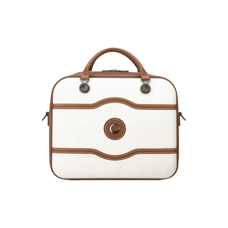 DELSEY Polycarbonate Shoulder Bag Crossbody Bag Handbag Medium Size Unisex Pearl White-0