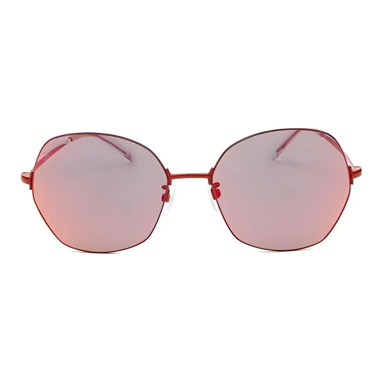Balenciaga Round Frame Metal Sunglasses-0