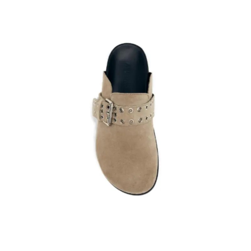 ALOHAS Odor Resistant Closed Toe Slippers Women's Beige-4