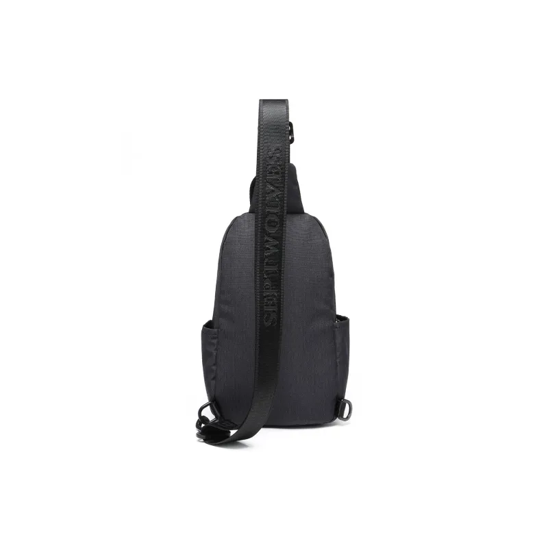 SEPTWOLVES Fabric Sling Bag Regular Men's Black-2