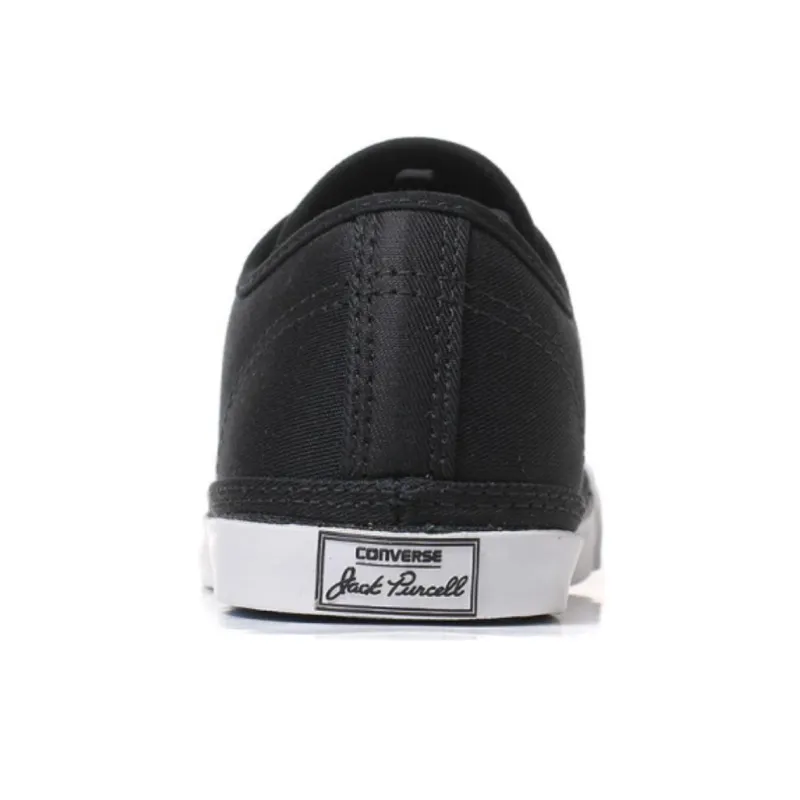 Converse Jack Purcell Anti Slip Wear Resistant Low Top Canvas Shoes Unisex Black-3