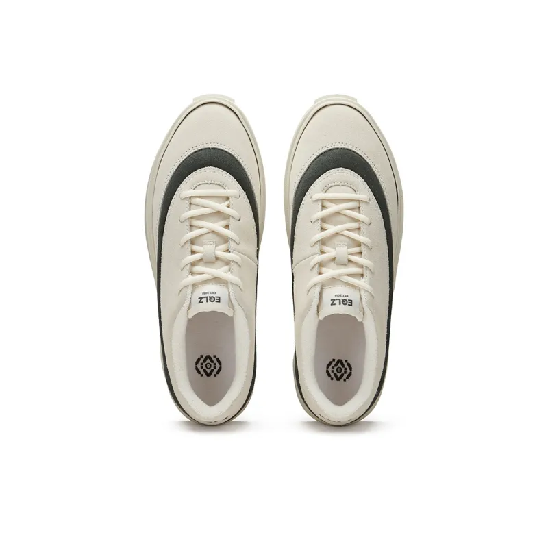 EQLZ EQUALIZER Fault Anti-Slip Wear-Resistant Low-Top Skateboard Shoes Unisex Pearl White Raven Black-3