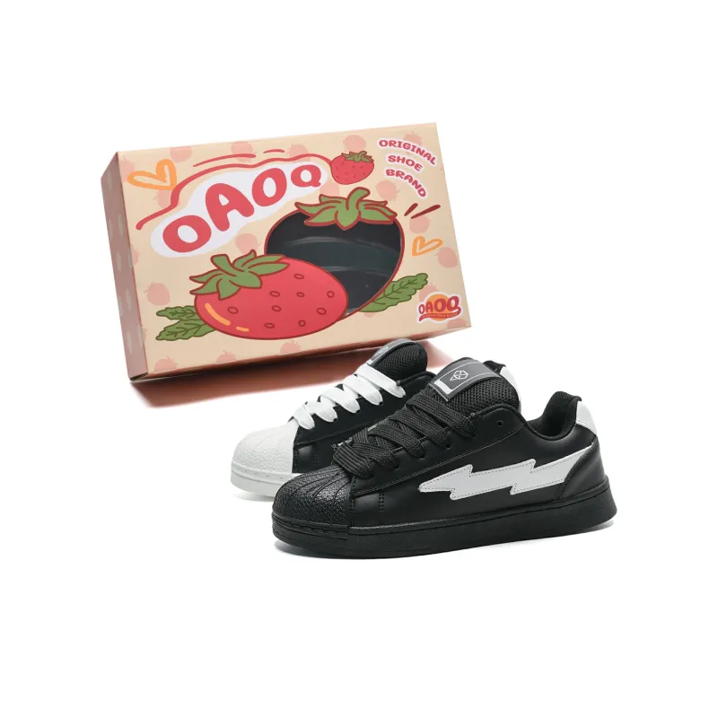 OAOQ Wear-resistant And Lightweight Low-Top Skateboard Shoes Unisex Box-32