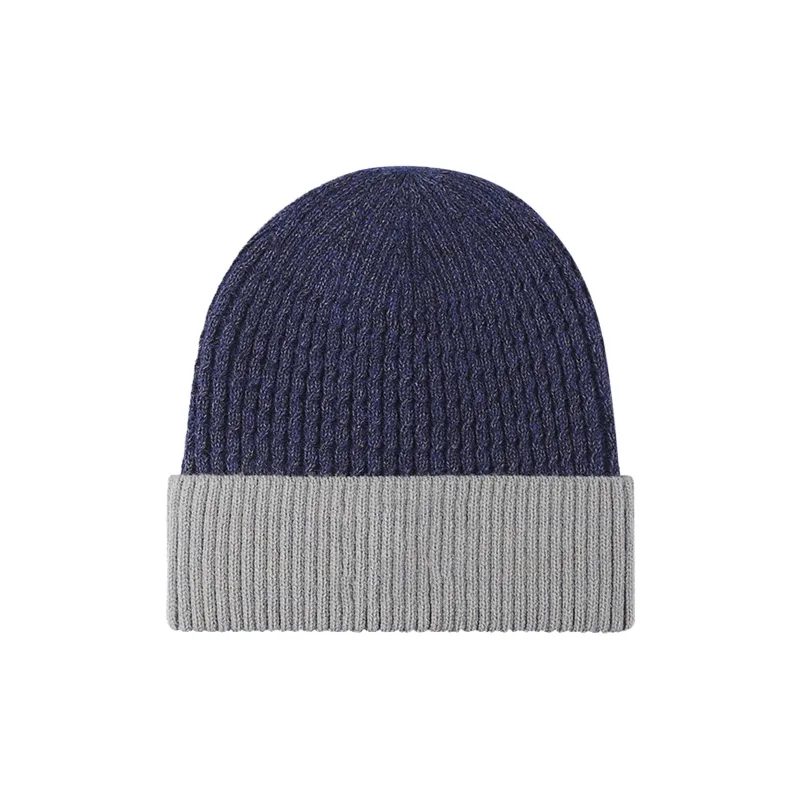 Pepsi Acrylic Plush Beanie Unisex Navy Blue Black Light Gray-2