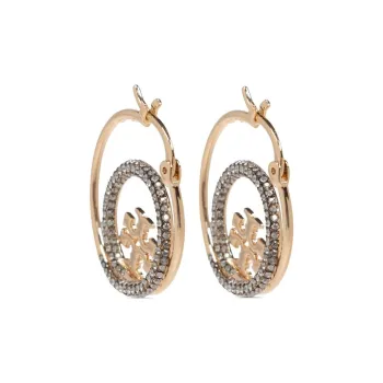 TORY BURCH Logo Plaque Embellished Earrings