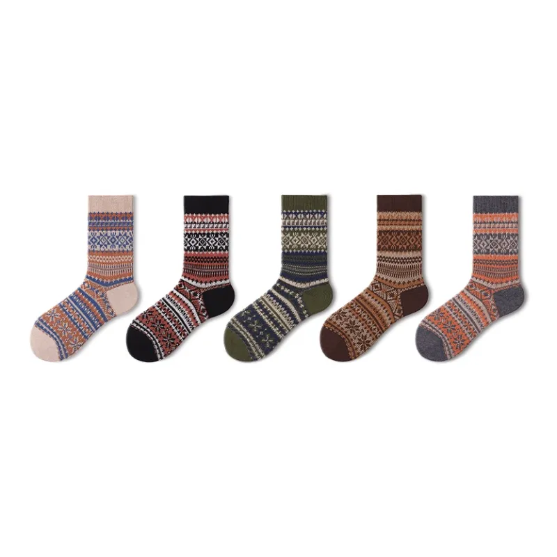 Primeet Mid Calf Socks Men's 5 Pack-13