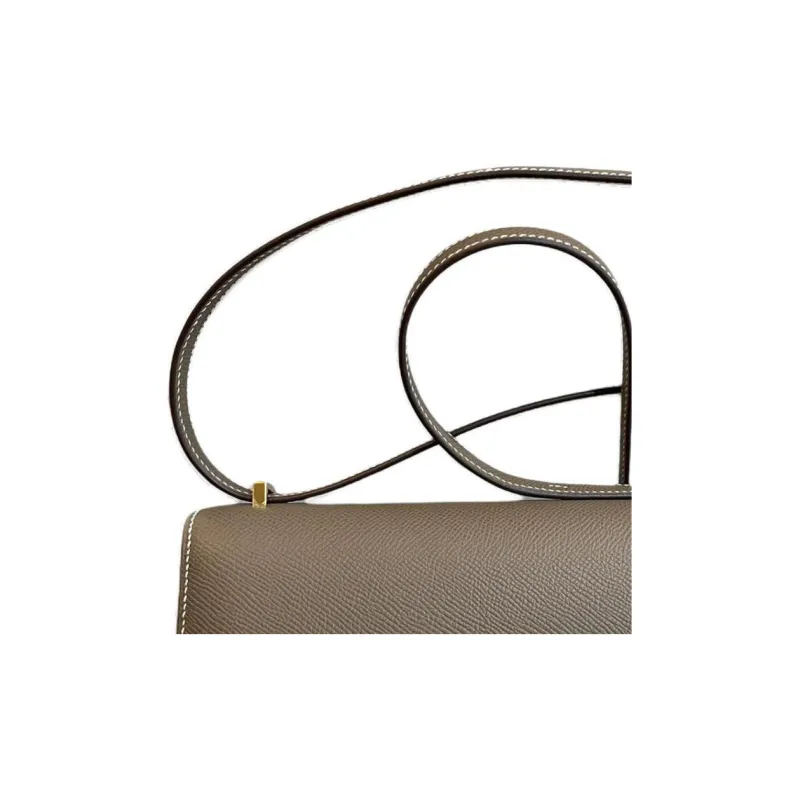 HERMES Epsom Leather Shoulder Bag Crossbody Bag Women's 18Etoupe Elephant Gray HERMES Epsom Leather Shoulder Bag Crossbody Bag Women's 18Etoupe Elephant Gray