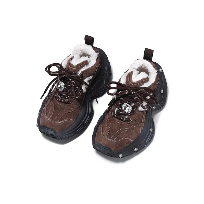 SELAIYA Thermal Low Top Chunky Sneakers Women's-8