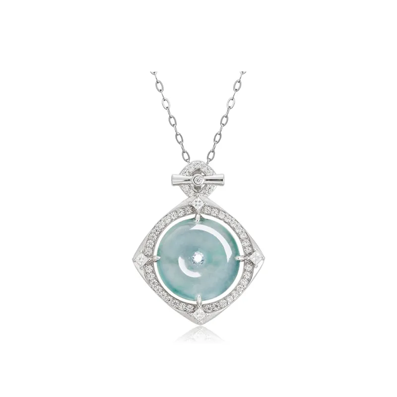 YUANYUXIANG Ice Type Jadeite Necklaces Women's-0