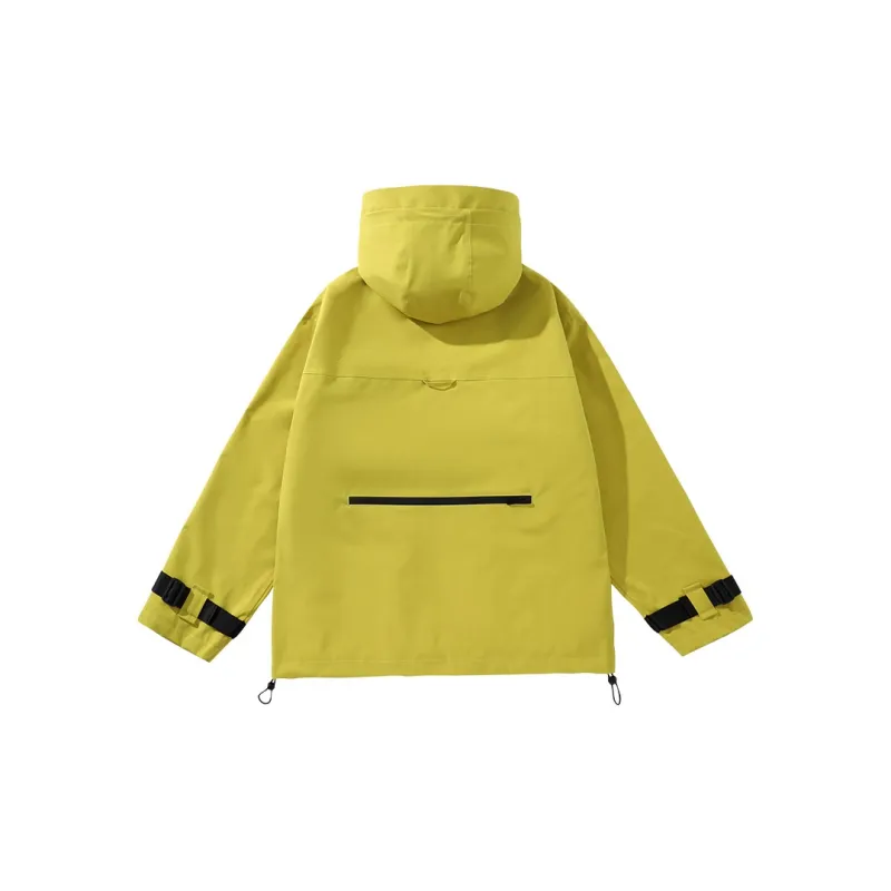 GENANX Jackets Coats Unisex Neon Yellow-1