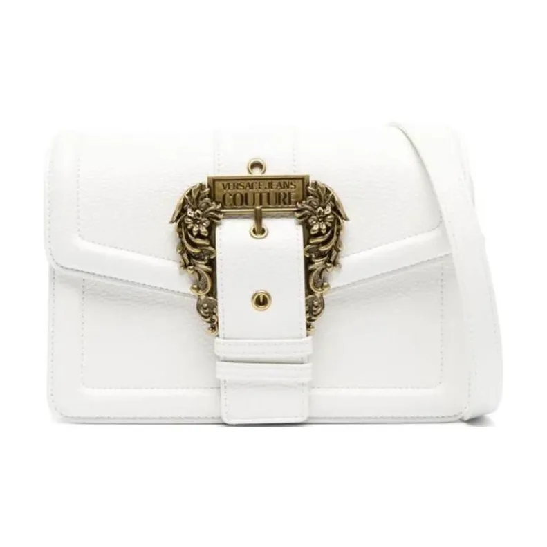 VERSACE JEANS COUTURE Artificial Leather Crossbody Bag, Shoulder Bag Women's White-1