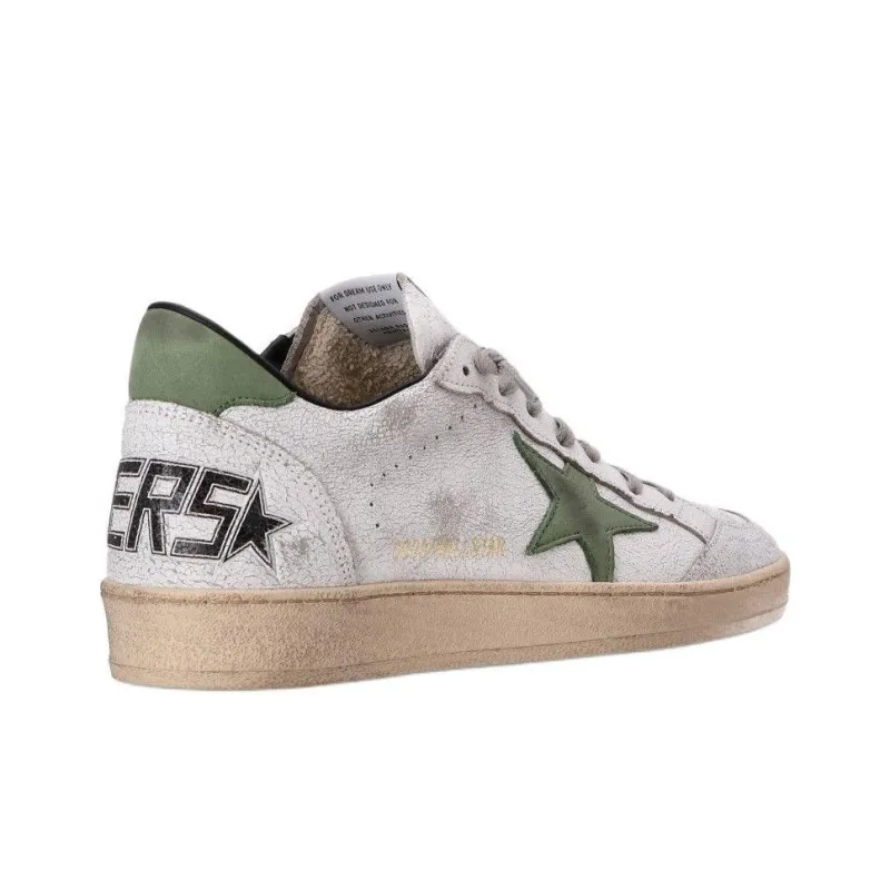 Golden Goose Ball Star Low Top Skateboard Shoes Men's White-3