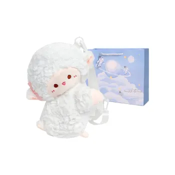 Duoluplo Doron Paul Plush One Shoulder Crossbody Backpack Regular Women's White