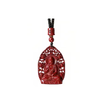 Lingxiang Yurun Cinnabar Necklaces Unisex