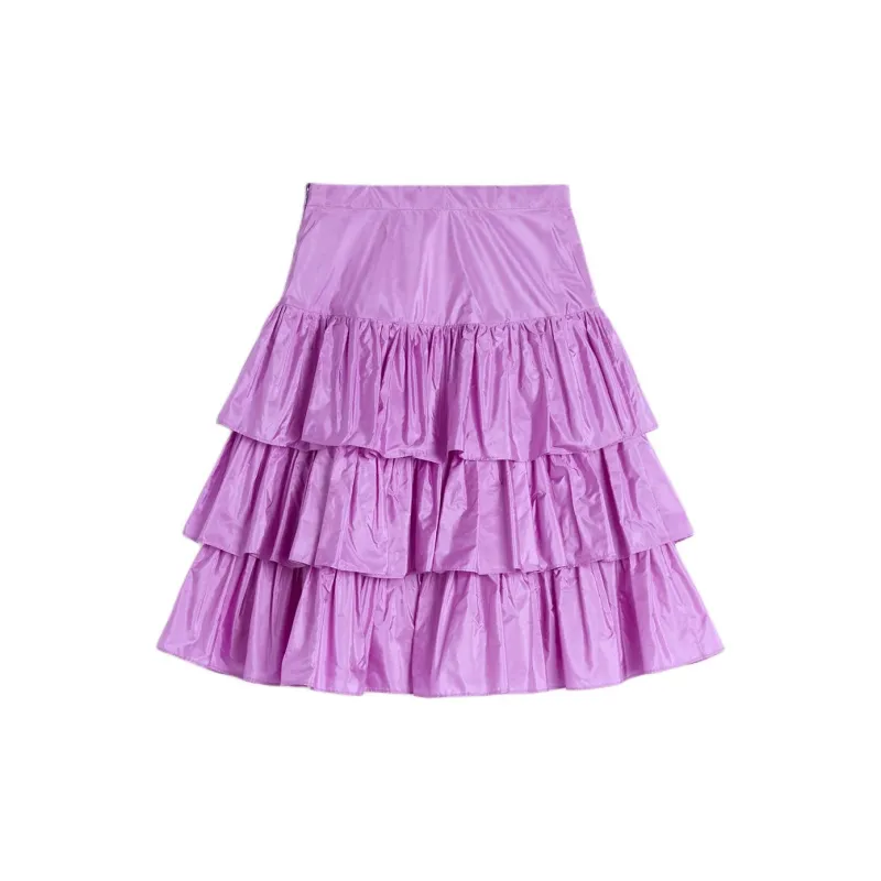 Valentino FW24 Casual Short Skirts Women's Purple-1