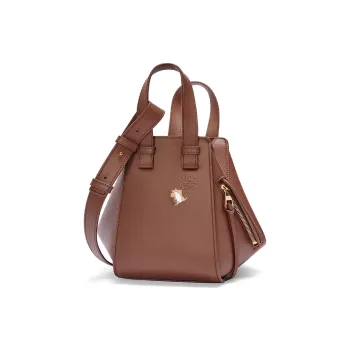 LOEWE Suna Fujita Collaboration Hammock Nappa Cow Leather Shoulder Bag, Crossbody Bag, Handbag Women's Cigar