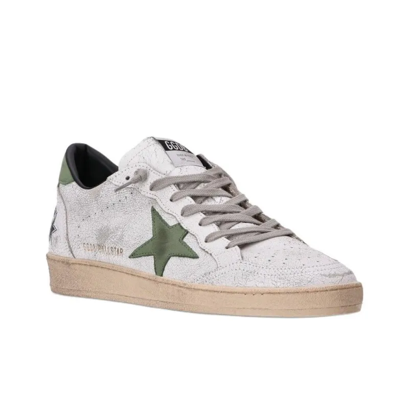 Golden Goose Ball Star Low Top Skateboard Shoes Men's White-2