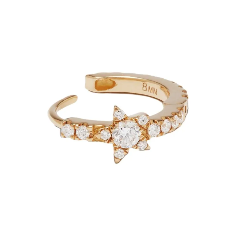 MARIA TASH 18kt Yellow Gold Eternity Diamond Earring-1