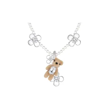 YVMIN Bear detail Pearl Necklace