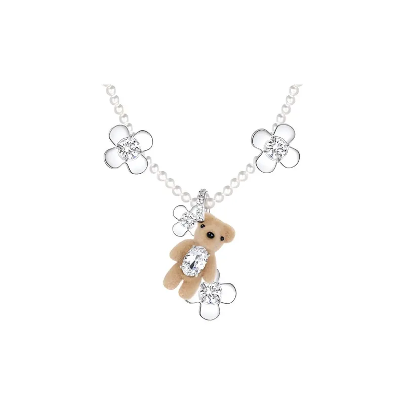 YVMIN Bear detail Pearl Necklace-0