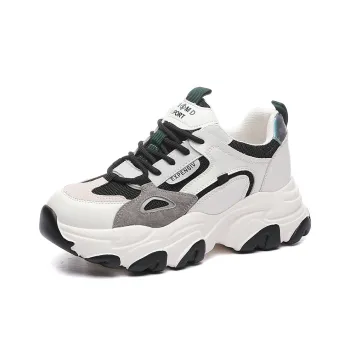Golden Silk Rabbit Cushioned Anti Slip And Wear Resistant Lightweight Low Top Chunky Sneakers Women's