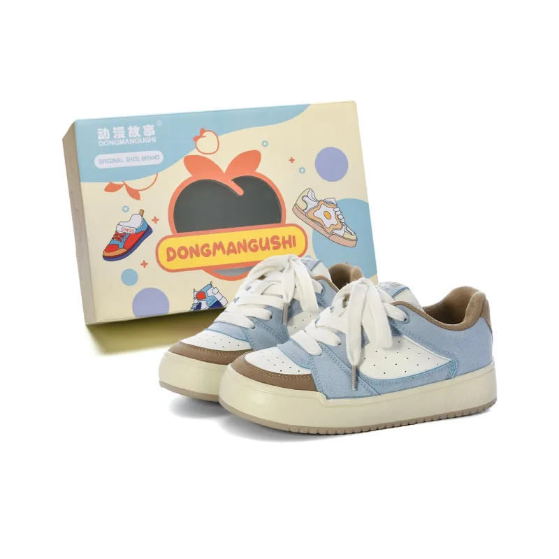 Anime Story Slip Resistant, Abrasion Resistant, Lightweight, Breathable Low Top Skateboard Shoes Women's-6