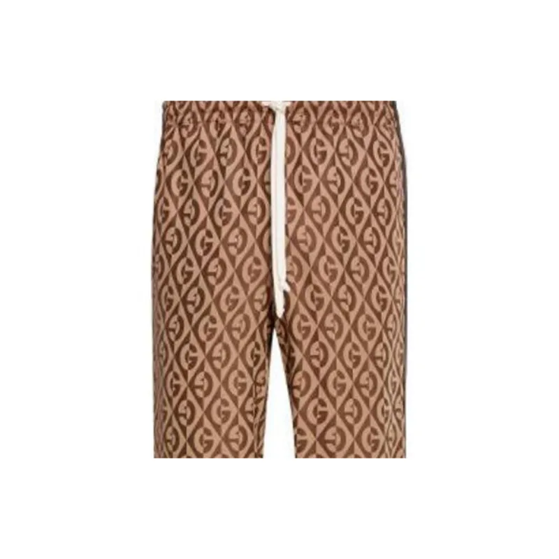 GUCCI Knitted Sweatpants Men's Brown-4