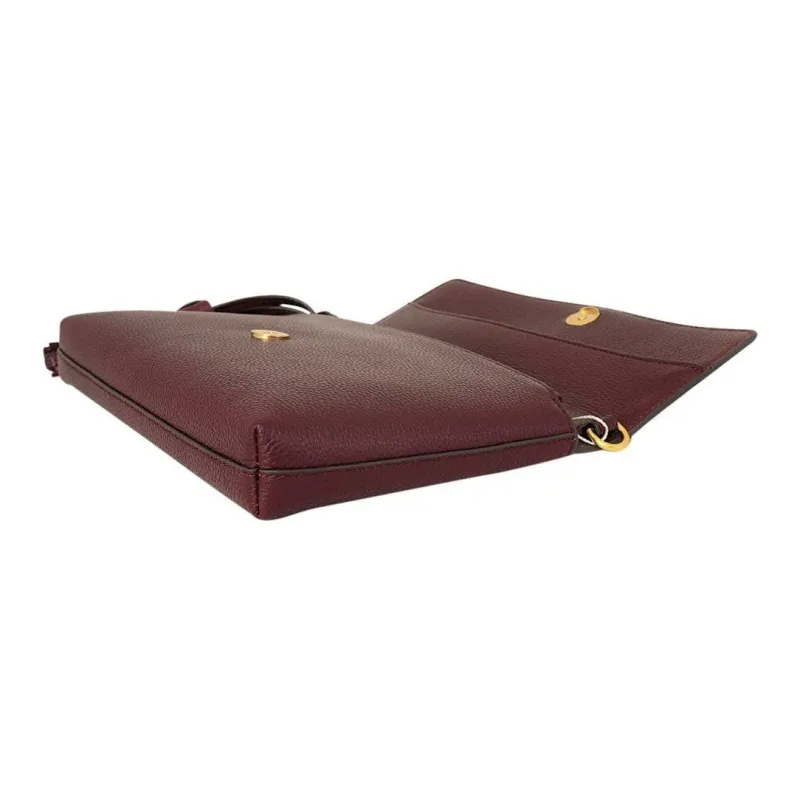 TORY BURCH Cow Leather Crossbody Bag, Shoulder Bag Trumpets Women's Burgundy-1